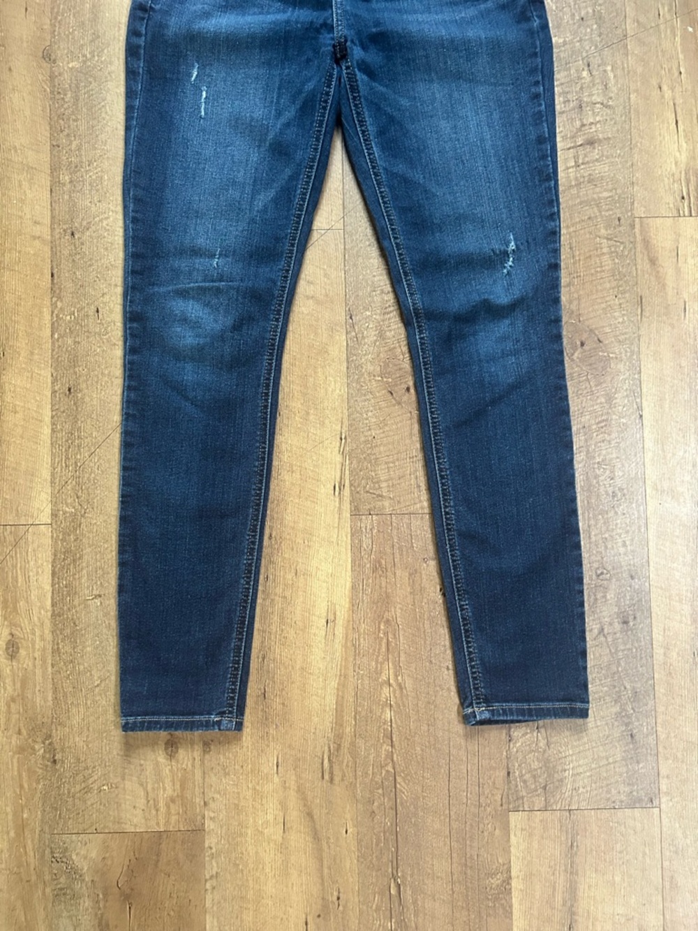Eunina “Jude” Ankle Skinny Jeans Size 5 Mid Rise Dark Wash Stretch Denim - Picture 3 of 14